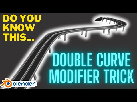 Do you know this double curve modifier trick for Blender?