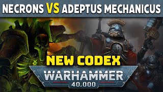 New Codex Necrons vs Adeptas Mechanicus Warhammer 40k