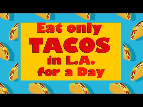 Eat only TACOS in LA for a day 🌮 #shorts