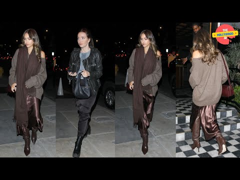 JESSICA ALBA AND JORDAN HEWSON ARRIVE AT THE BIRD STREETS CLUB FOR DINNER!!!