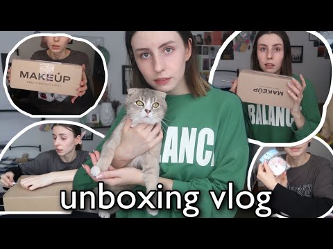 unboxing vlog and trying new products + my cats