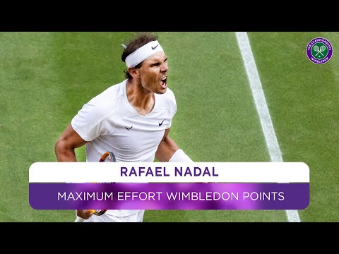 Pure Intensity 💪 Rafael Nadal Giving Maximum Effort at Wimbledon