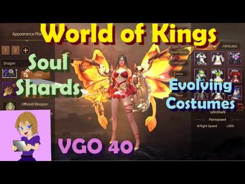 World of Kings Soul Stones and Evolving Costumes