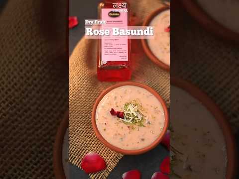 || Dry Fruit Rose Basundi Recipe ||  #shorts #viral #basundi #dessert #recipe #ytshorts