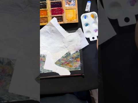 Quick Tips for Perfect Spatter in Watercolor #shorts