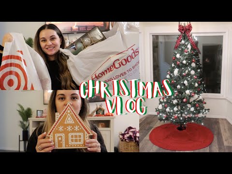 VLOG: HomeGoods and Target Haul, Decorating for Christmas!