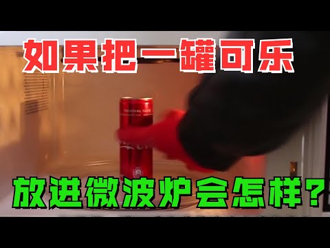 如果把一罐可乐放进微波炉会发生什么？你知道吗？