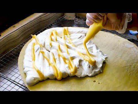 Japan's largest and most astonishing giant crepes weighing over 1 kg| japanese street food