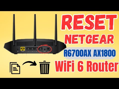 How To Reset Netgear R6700AX AX1800 WiFi 6 Router To Factory Default Settings | DIY Video |