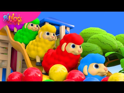 Baa Baa Black Sheep | Colorful Sheep Song | BluLoo Nursery Rhymes & Kids Songs