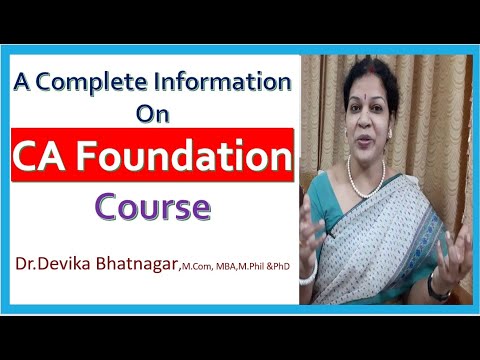 CA Foundation Course With Detailed Information In New Changes