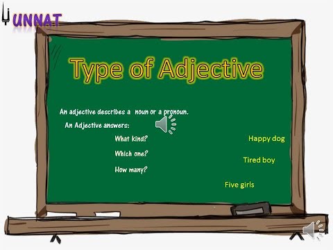 Types of Adjective 004 a