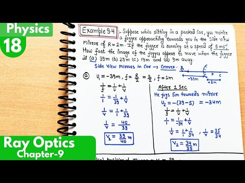 18) Example-9.4| Ray Optics and Optical Instruments Class12 Physics| Ncert solved questions physics