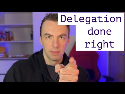 Delegation done right. Teach, inspire and control the result.