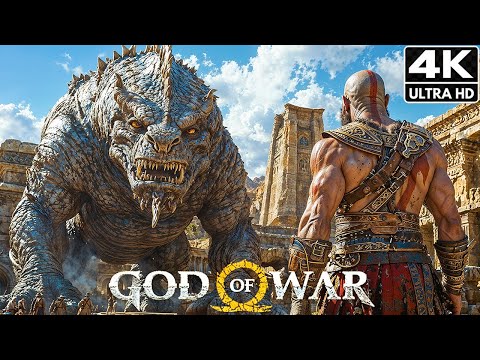 KRATOS Kills All Gods, Titans and Dragons (4K Ultra HDR) God Of War