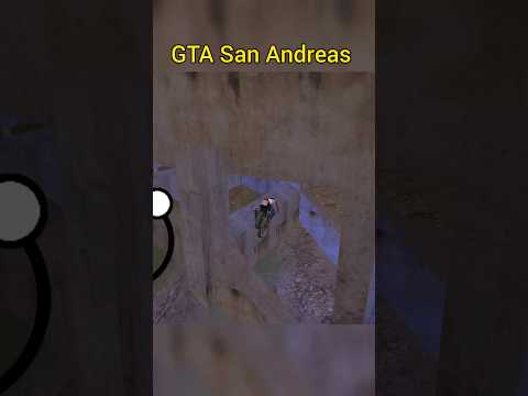 FAILED BIKE STUNT BY CJ GTA SAN ANDREAS #gtasanandreas #shorts