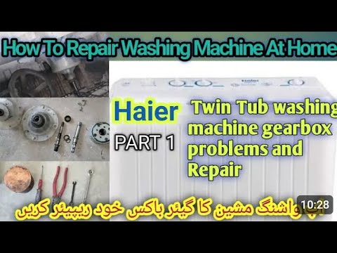 Haier washing machine ka gearbox kaise repair karin| washing machine gearbox repair|Haier HWM75-A