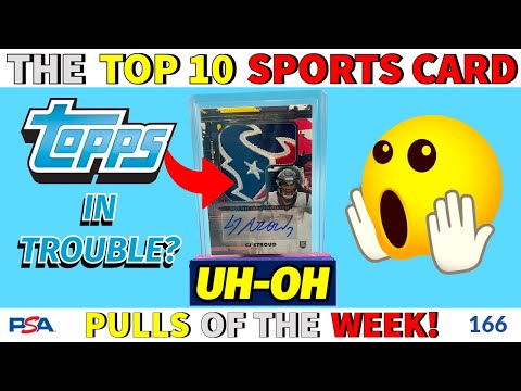 WILL TOPPS GET IN TROUBLE FOR THIS?! 🤔 | TOP 10 SPORTS CARD PULLS OF THE WEEK | EP 166