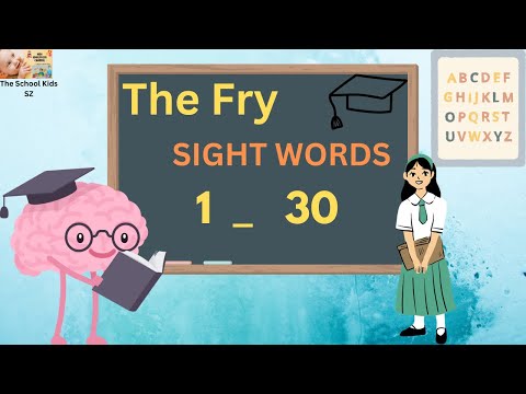 Fry Sight Words/ 1_30/ Sight Words for Kindergarten / Learn Sight Words/ How to Teach Sight Words