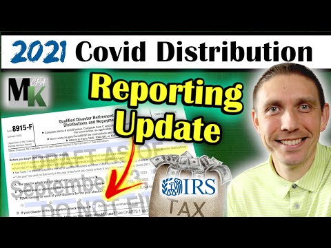 How To Report 2021 COVID Distribution On Taxes Update! Form 8915-F