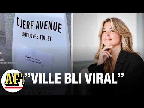 Toalett utanför Djerf-kontoret: "Ville bli viral"