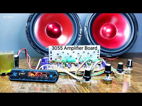 250W 3055 Powerful Transistor Audio Amplifier Board | Bluetooth Amplifier