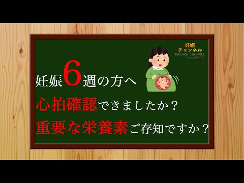 【妊娠6週】心拍確認 と この時期重要な栄養素☝️