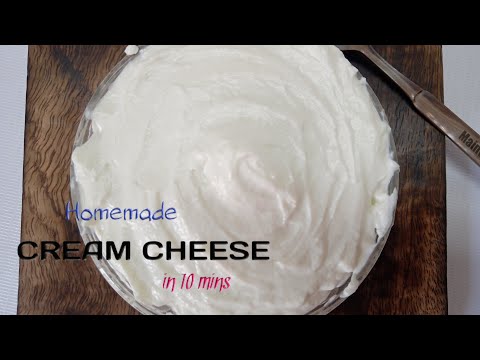 3 Ingredients Easy cream cheese recipe || Homemade Cream Cheese in 10 mins