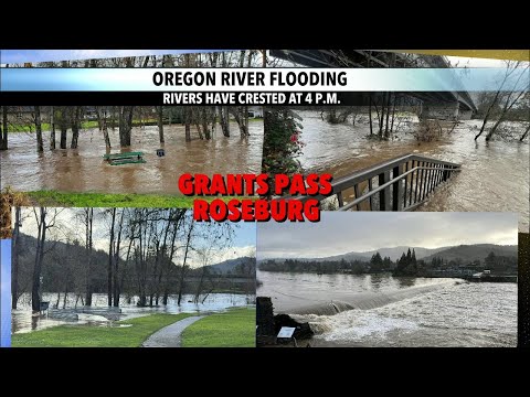 Oregon rivers flood due to heavy rain