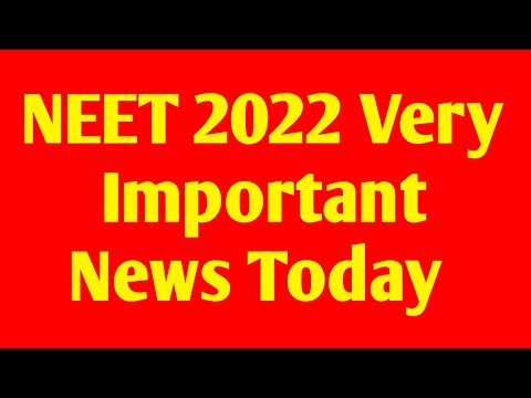 NEET 2022 VERY GOOD NEWS TODAY | NEET 2022 Councelling update today | Neet 2022 today news