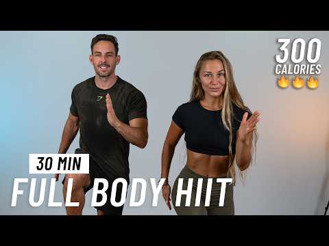 30 MIN FULL BODY HIIT WORKOUT - NO JUMPING - No Equipment, No Repeats