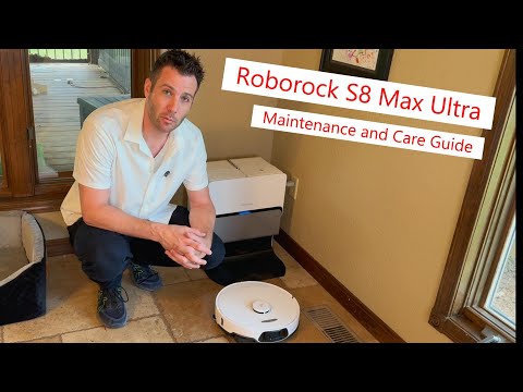 Roborock S8 Max Ultra vacuum and mop maintenace and care guide! #roborock #vacuumcleaner #cleaning