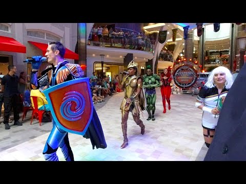 Royal Caribbean Utopia of the Seas The Effectors Parade - Royal Promenade - Complete Full Show 4k