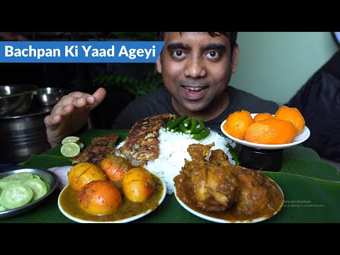 Delicious Egg Masala Curry MUKBANG Food Eating Show