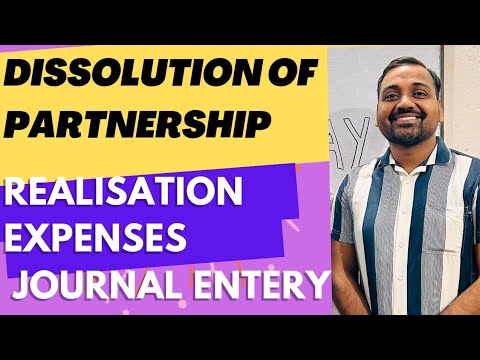 Realisation Expenses Journal Entries | Illustration 2 Dk goel Dissolution of partnership class 12