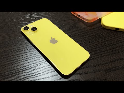 iPhone 14 Plus Yellow + accessories unboxing