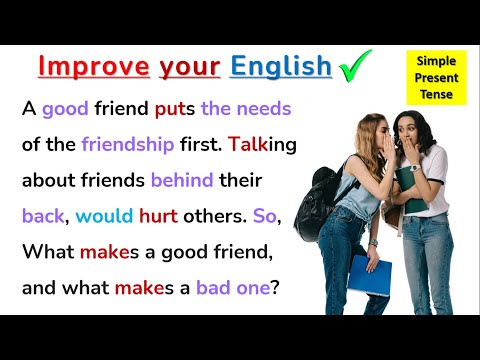 Friends Life ❤️ Good Friend Bad Friend  Learn English Speaking