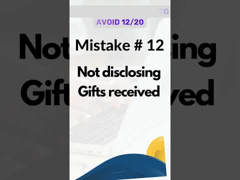 Income tax mistake | 12/20 Not disclosing Gifts received #taxfiling #taxtips #taxconsultant