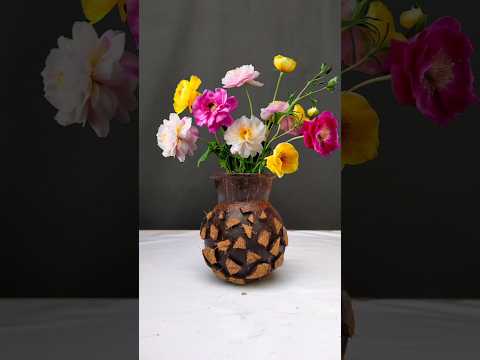 Easy Coconut Shell Flower Pot 🥥 🥥 🥥 |DIY| #shorts #coconutshellcraft #shortsfeed #craft