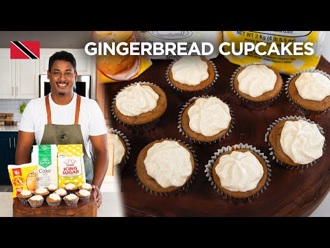 Comforting Gingerbread Cupcakes Recipe by Chef Shaun 🇹🇹 Foodie Nation