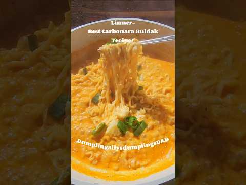 Best Carbonara Buldak?!!Are you craving ramen now?!! #asmr #foodasmr #ramen #carbonara #buldak#asmrf