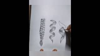 how to draw curly hair #hairdrawingtutorial