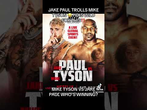 JAKE PAUL TROLLING IRON MIKE TYSON #shorts