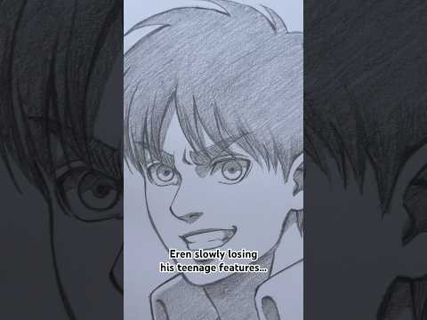 Eren slowly losing his teenage features... #eren #erenyeager #erenjeager #aot #attackontitan