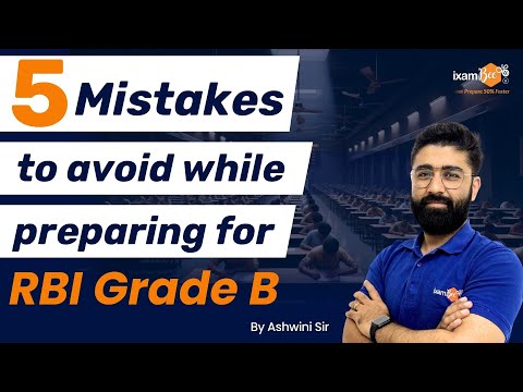 Avoid these mistakes to become RBI Grade B Officer || RBI Grade B 2025 || By Ashwini Sir