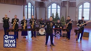 U.S. military services musicians perform Christmas classic 'Jingle Bells'