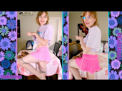 Trans Thighs, Thrift Buys & LoungeFlys!!! Cute Girl Skirts and Dresses Haul!