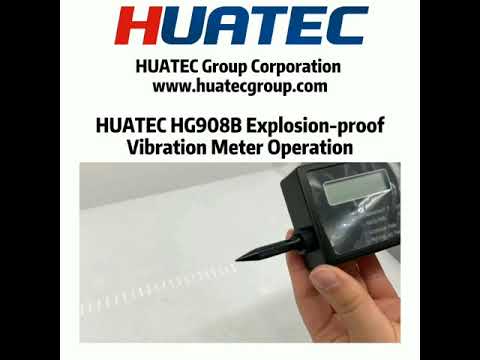 HUATEC HG908B Explosion proof Vibration Meter Operation