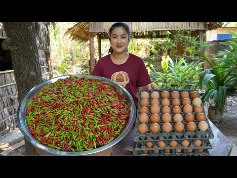 Yummy chili recipe and cooking with country style - Amazing cooking video