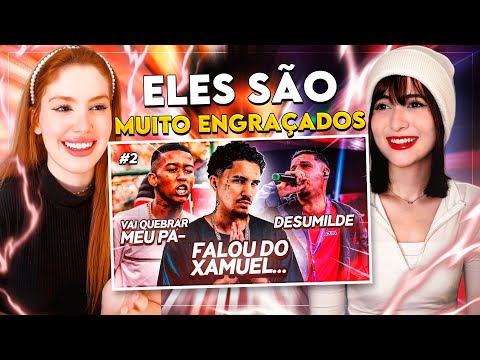 REACT OS MELHORES CORTES SECOS DAS BATALHAS DE RIMA | Parte 2 😂🔥 | CR Reacts